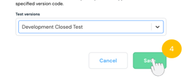 Development closed test